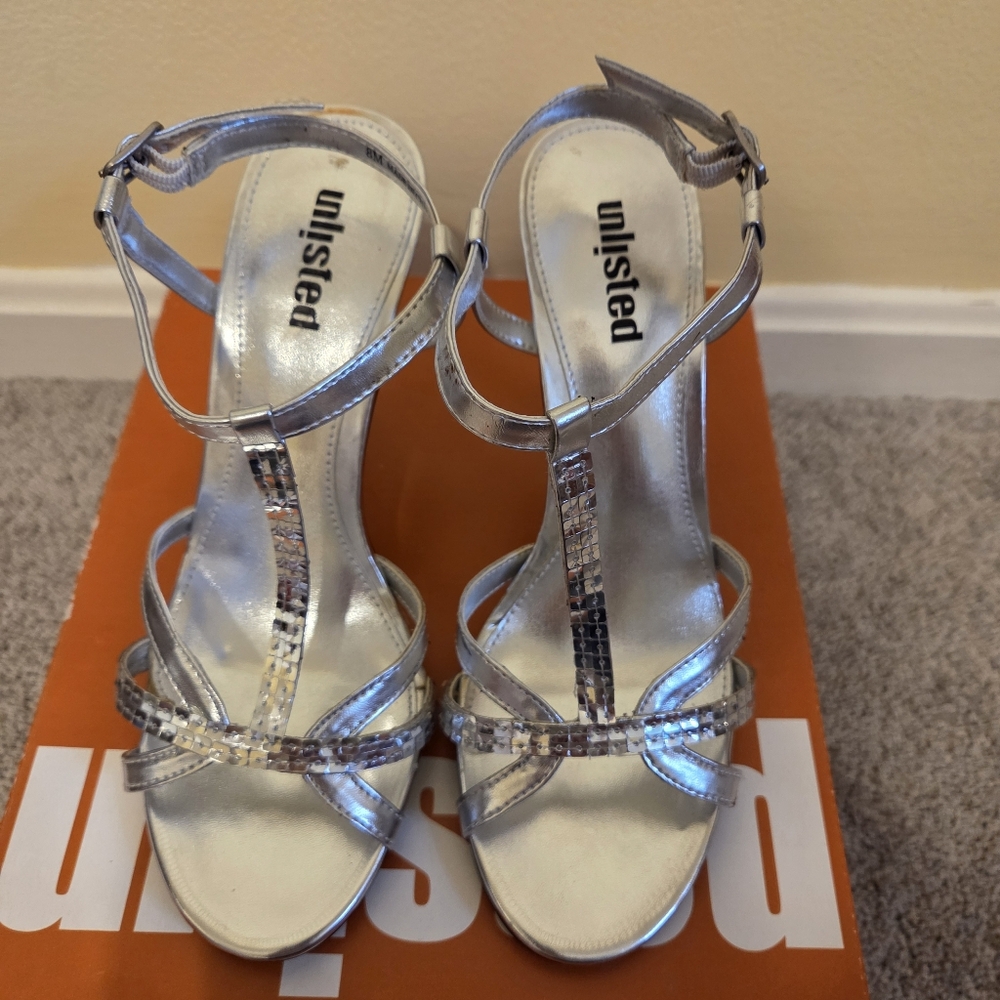 Silver Shoe High Heels - Picture 3 of 4